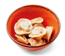 Пельмешки мясные с бульоном