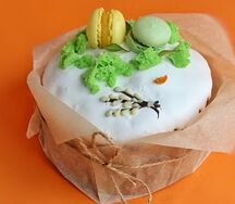 Кулич с апельсиновыми цукатами