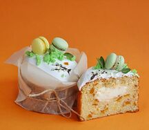 Кулич с апельсиновыми цукатами