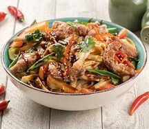 Лапша со свининой