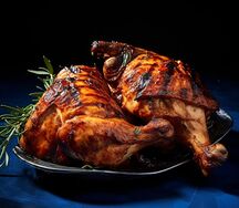 Половинка курицы из тандыра