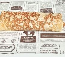Блин с творогом и сгущенкой