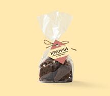 Кранчи с шоколадом и орехом в карамели