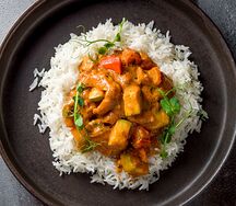 Курица по-африкански с рисом
