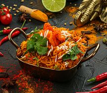 Бирияни с креветками Prawns biryani
