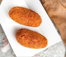 Котлета по-волгоградски с сыром и грибами