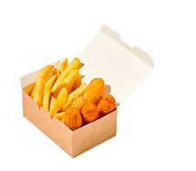 Сырные палочки и картофель фри