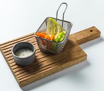 Брусочки из сельдерея, фенхеля и моркови с ароматным маслом