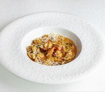 Орекьетте с камчатским крабом в сливочно-коньячном соусе