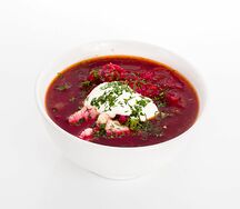 Борщ с куриной грудкой