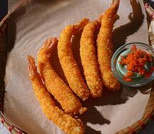 Креветки в васаби соусе