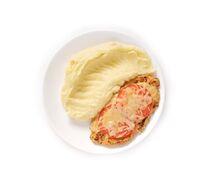 Пюре с отбивной куриной