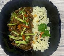Говядина острая с рисом