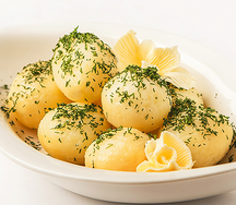 Картофель беби с укропом