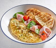 Омлетте кон спиначи э котто