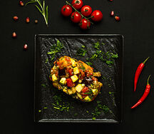 Салат с печеными овощами