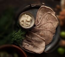 Язык говяжий с хреном