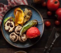 Овощи на углях