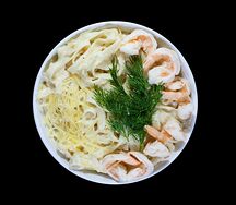 Фетучини с креветкой