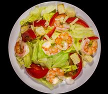 Салат Цезарь с креветкой