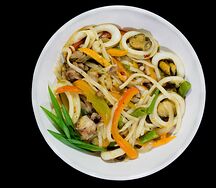 Удон с курицей