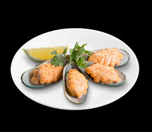 Мидии запеченные острые