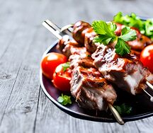 Шашлычок Platinum Шейка свинки-на углях