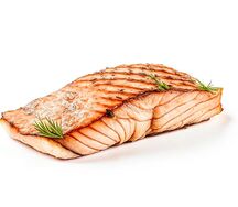 Здесь мясо форели