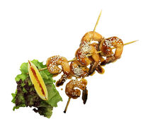 Шашлычок из креветок