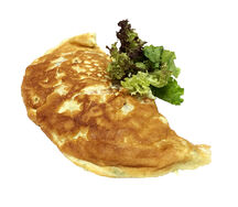 Омлет с курицей и грибами