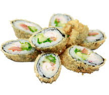 Ролл Цезарь с лососем