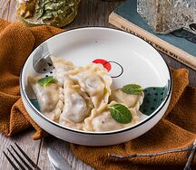 Вареники с капустой и грибами