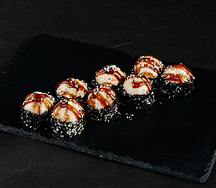 Запеченный с крабом и креветкой