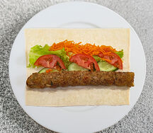 Люля-кебаб в лаваше с курицей