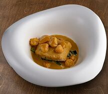 Судак/ Шпинат/ Мисо