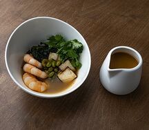 Мисо суп/ Креветка/ Кинза/Натто