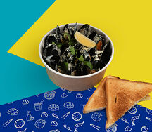 Мидии в сливочном соусе