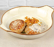 Котлеты из индейки с картофельным пюре