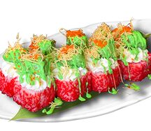 Креветка-васаби холодный ролл  