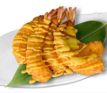 Креветки манго-чили