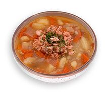 Уха с форелью