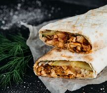 Шаурма со свининой средняя