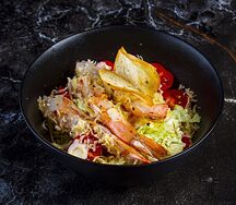 Салат Цезарь с креветкой