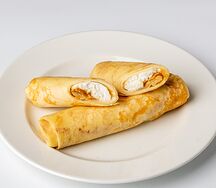 Блинчики со сгущенным молоком и творогом