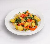 Овощное рагу со стручковой фасолью