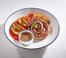 Сальсичча кон сальса алла сенапе