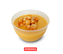 Сырный крем-суп с сухариками