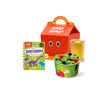 Кидз Комбо стартер или салат с книжкой Динозавры