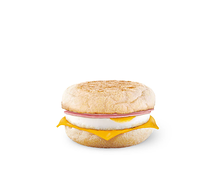 Маффин с яйцом и ветчиной