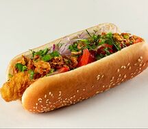 Хот-дог со стрипсами